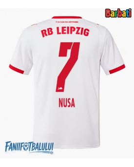 RB Leipzig Antonio Nusa #7 Tricou Fotbal Replică 2025-26 Barbati Acasa